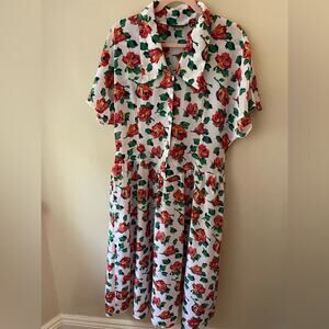 Jin-Fizz Made in England Floral Midi Dress